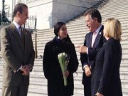 Reciben a Yoani Sánchez en el Congreso de EE.UU Ileana Ros-Lehtinen, Mario Díaz-Balart y Joe García, los más feroces defensores del bloqueo contra Cuba.