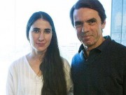 Yoani Sánchez junto a José María Aznar. Foto: ABC