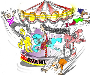 El Carrusel de la "disidencia" cubana, todos los personajes se montan por un ratico. Tomada de Progreso Semanal